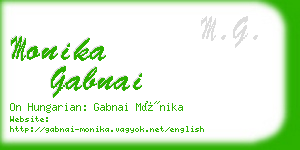 monika gabnai business card